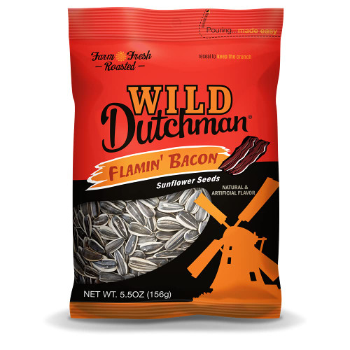 Wild Dutchman Flamin Bacon Sunflower Seeds 5.5oz
