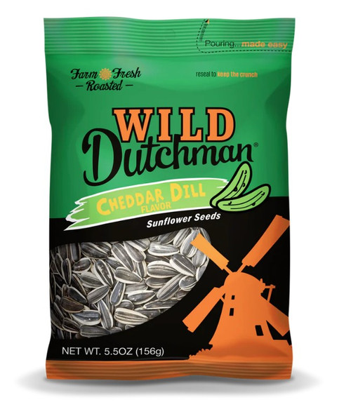 Wild Dutchman Cheddar Dill Flavored Sunflower Seeds 5.5oz