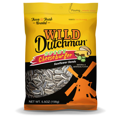 Wild Dutchman Spicy Cheeseburger Sunflower Seeds 5.5oz