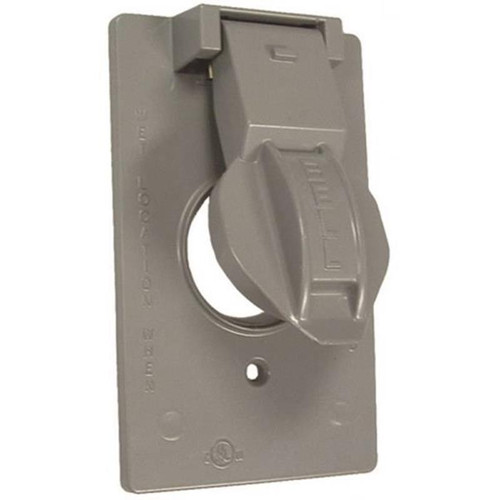 Hubbell Raco Single Device Cover - Gray