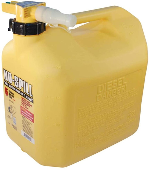 No-Spill Diesel Fuel Can- Yellow