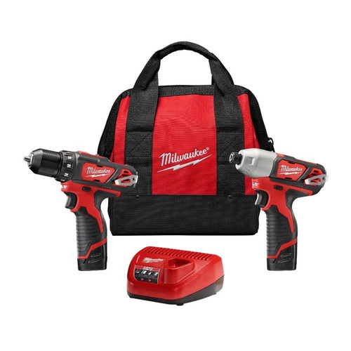 Milwaukee M12 12-Volt Lithium-Ion Cordless Drill Driver/Impact Driver Combo Kit