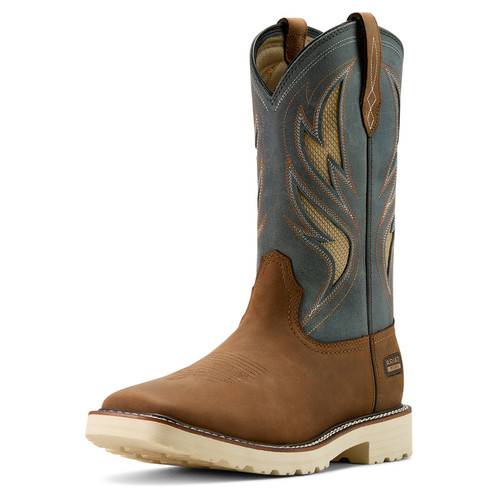 Ariat Men's Alamo Brown Activator VentTEK Western Work Boots