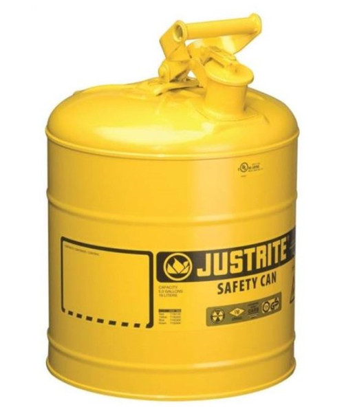 Justrite 5 Gallon Safety Can - Steel