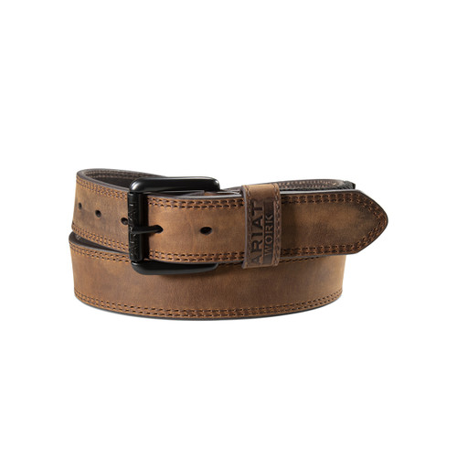 Ariat Mens Brown Elastic Insert Work Belt