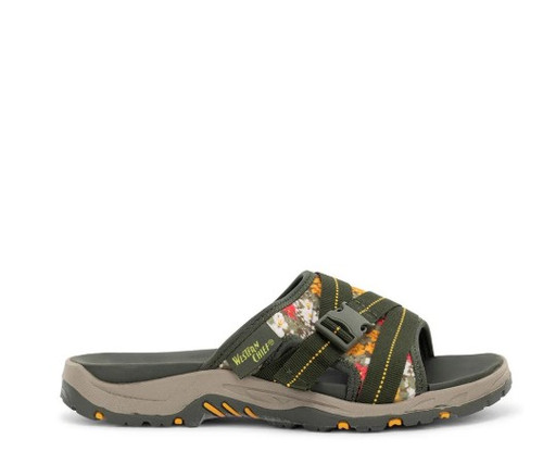 Western Chief Women's Olive Coastal Slide Sandal