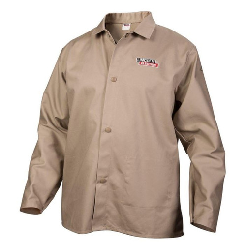 Lincoln Electric Fire Resistant Khaki Cloth Welding Jacket