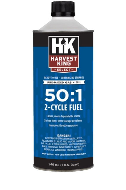 Harvest King Pre-Mixed 50:1 2-Cycle Fuel - 1 Quart