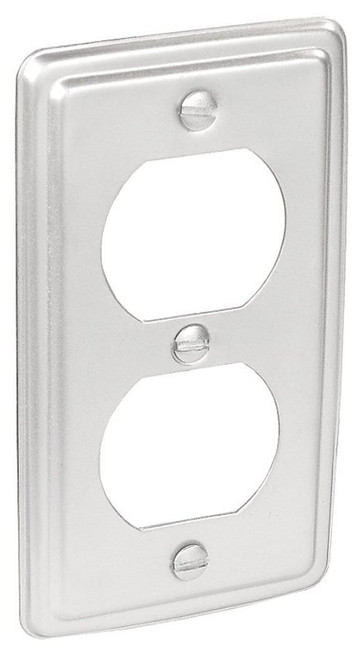 Southwire G19380-UPC Box Cover, 0.21 in L, 2 in W, Rectangular, 2-Gang, Steel, Silver, Zinc-Plated