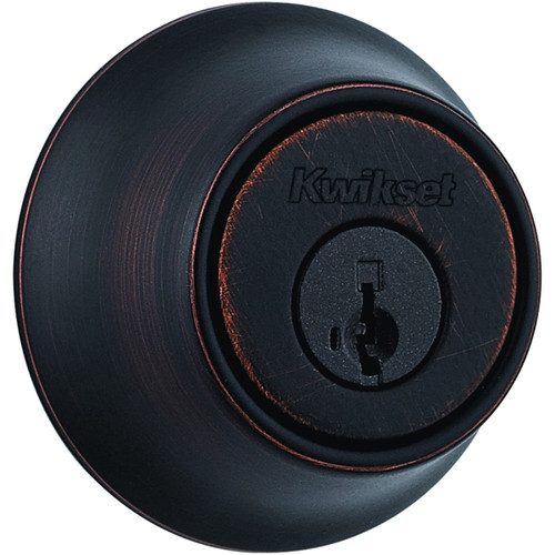 Kwikset 660 11P SMT F Deadbolt, Traditional, 3 Grade, Keyed Key, Zinc, Venetian Bronze, 2-3/8 to 2-3/4 in Backset