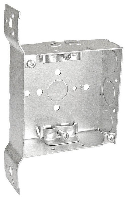 Southwire 52151-FR-UPC Junction Box, 7-Knockout, 1/2, 3/4 in Knockout, Steel, Silver, Galvanized, Side