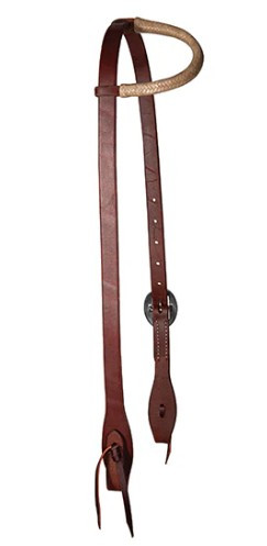Professional's Choice Ranch Rawhide Trimmed 3/4" Slip Ear Headstall