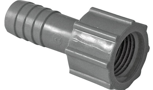 Boshart UPVCFA-05 Pipe Adapter, 1/2 in, FPT x Insert, PVC, Gray