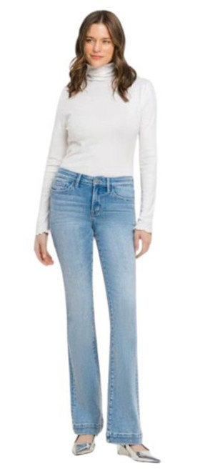 Vervet Ladies Legendary Mid Rise Light Wash Bootcut Denim Jeans