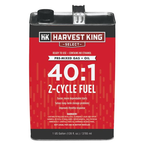 Harvest King Pre-Mixed Gas & Oil 40:1 2-Cycle Fuel - 1 Gallon