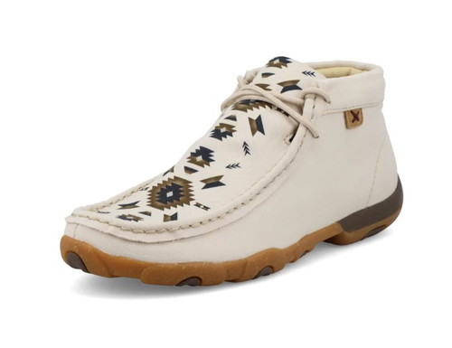 Twisted X Women's Light Beige Chukka Driving Moc Shoe
