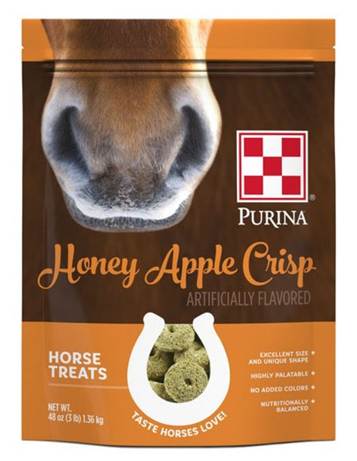 Purina Honey Apple Crisp Flavored Horse Treats, 3 lbs.