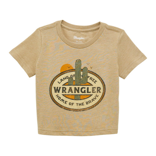 Wrangler Boys Cashew Cactus Short Sleeve Shirt