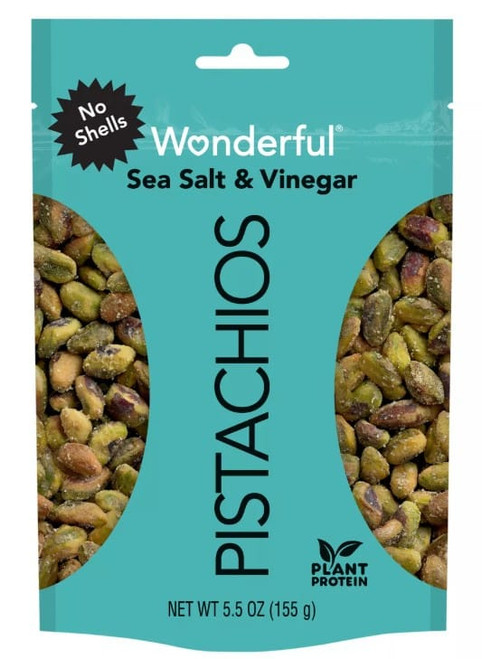Wonderful Pistachios No Shells Sea Salt and Vinegar 5.5OZ
