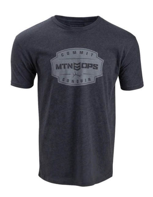 MTN Ops Men's Gray Commit and Conquer T-Shirt