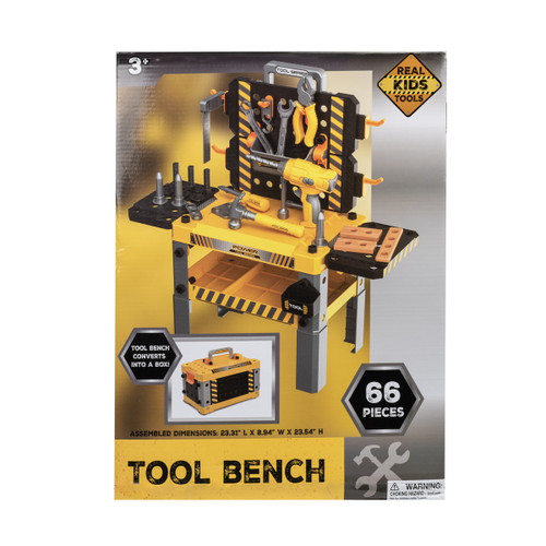 Real Kids Tools Yellow Tool Bench