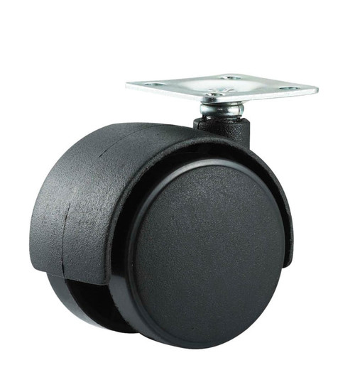 Precision 2" Plastic Swivel Plate Caster