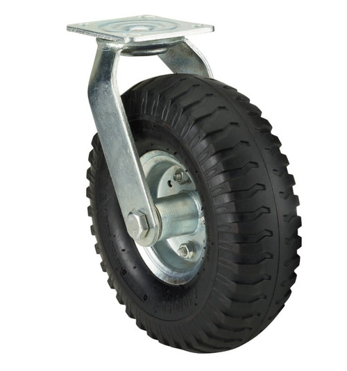 Precision 10" Pneumatic Swivel Plate Caster