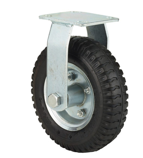Precision 8" Pneumatic Rigid Plate Caster
