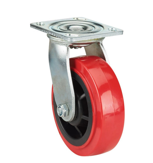 Precision 6" Polyurethane Swivel Plate Caster