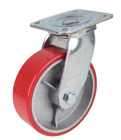 Precision Steel Polyurethane Swivel Plate Caster
