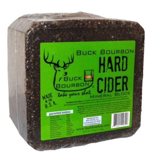 Buck Bourbon Hard Cider Deer Mineral Block - 25 lbs.