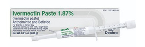 Ivermectin Paste Equine Dewormer 1.87% Apple Flavored