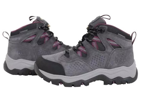 Noble Outfitters Women's Charcoal & Beet Cutter Hiker Mid Waterproof Work Boots