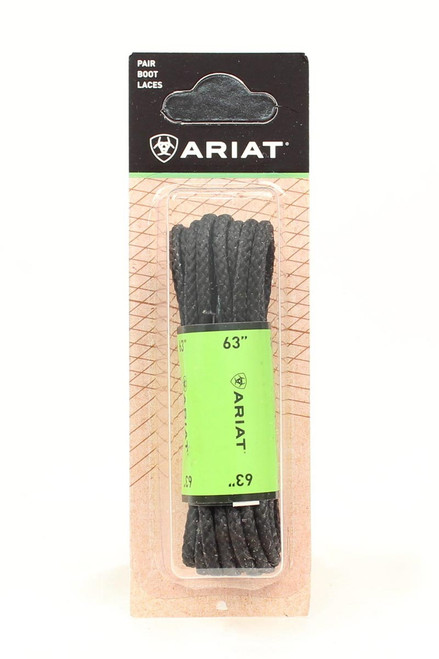 Ariat Black Waxed Laces 63IN