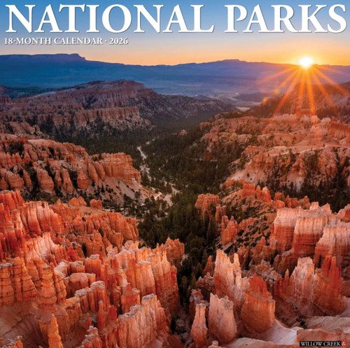 Willow Creek Press National Parks 2026 Calendar 12" X 12"