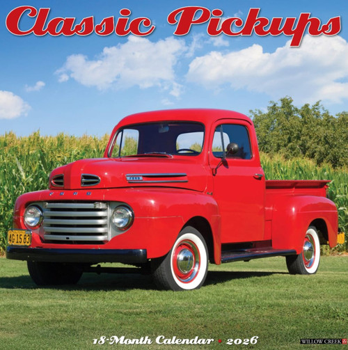 Willow Creek Press Classic Pickup Trucks 2026 Calendar 12" X 12"