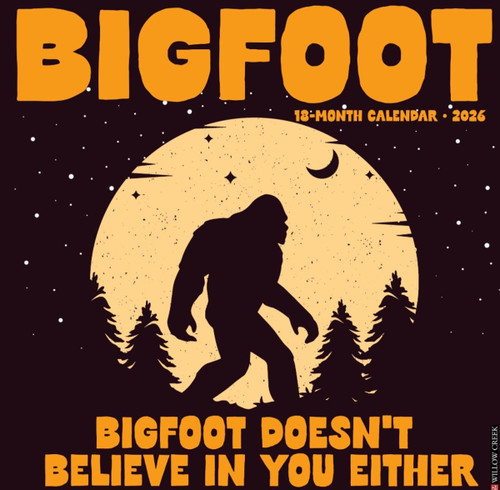 Willow Creek Press Bigfoot 2026 Calendar 12" X 12"