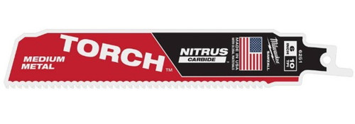 Milwaukee 6IN 10TPI Torch Nitrus Carbide Teeth Blade