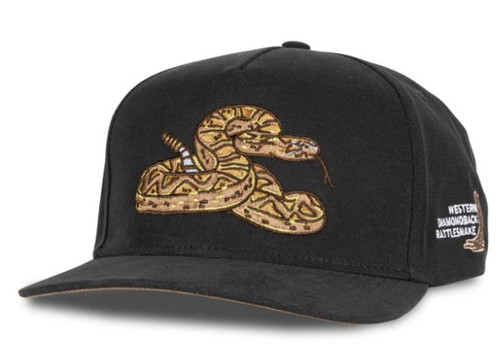 Sendero Mens Black Rattlesnake Hat