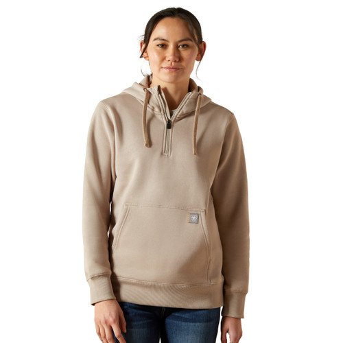 Ariat Ladies String Rebar Skill Set Long Sleeve 1/2 Zip Pullover Hoodie