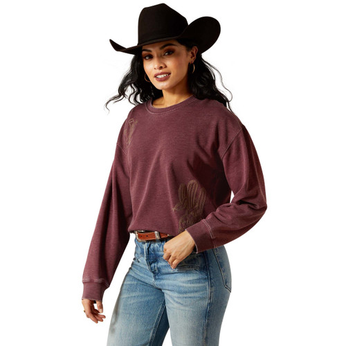 Ariat Ladies Port Royale Long Sleeve Valley Sweatshirt