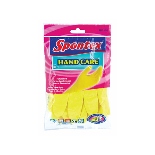 Spontex Protective Gloves Latex Yellow Gloves