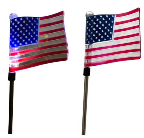 USA Solar Flag Stake