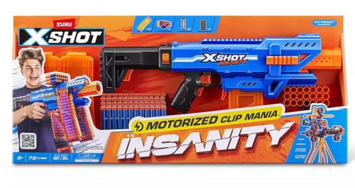 X-Shot Insanity Motorized Clip Mania Blaster