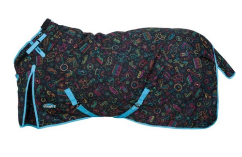 Tough1 1200D Nashville Nights Turnout Blanket with Snuggit 75"