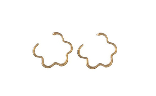 Blazin Roxx Gold Cloud-Shaped Earrings