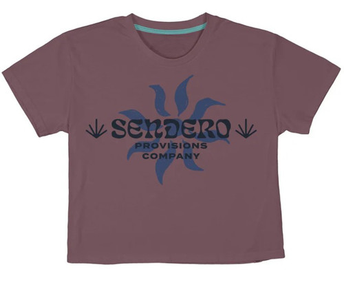 Sendero Provisions Womens Mauve Sol Vida Boxy Short Sleeve Shirt