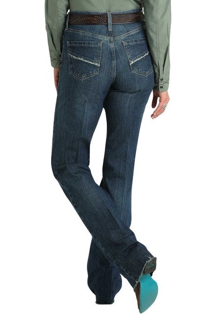 Cruel Denim Women's Skylar Boot Cut Dark Stonewash Denim Jeans