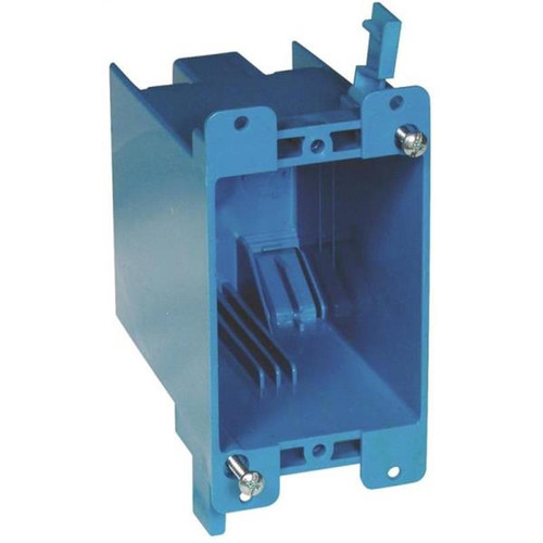 Thomas & Betts Blue Outlet Box 1 Gang, 20 Cu-In, 4-1/8 In L X 2-5/16 In W X 3-5/8 In D