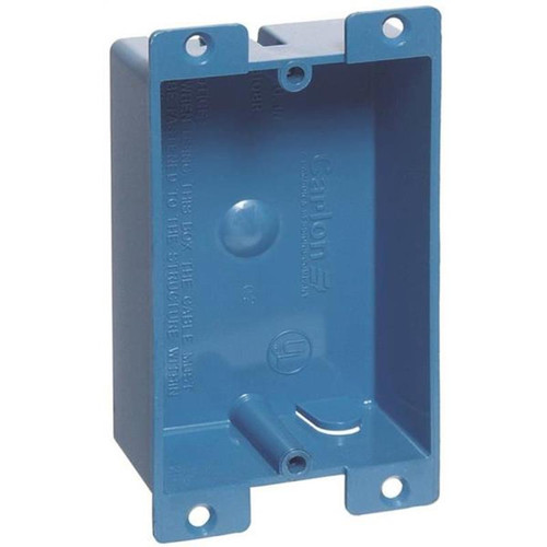 Thomas & Betts Blue Outlet Box 1 Gang, 8 Cu-In, 3-5/8 In L X 2-3 - B108R-UPC